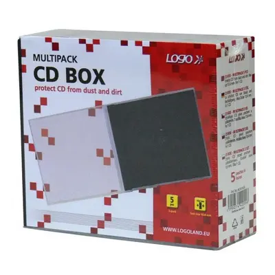 Logo Box na 1 ks CD černý tray