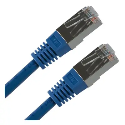 Neutralle Síťový LAN kabel FTP patchcord RJ45 samec - RJ45 samec 5 m stíněný čistá měď modrý