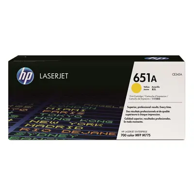 Toner HP č.651A - CE342A (Žlutý) - Originál