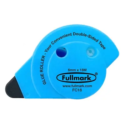 Fullmark Lepicí roller permanent fluorescentní modrý 6mm x 18m