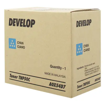 Toner Develop A0X54D7 (Azurový) (TNP-50C) - Originál