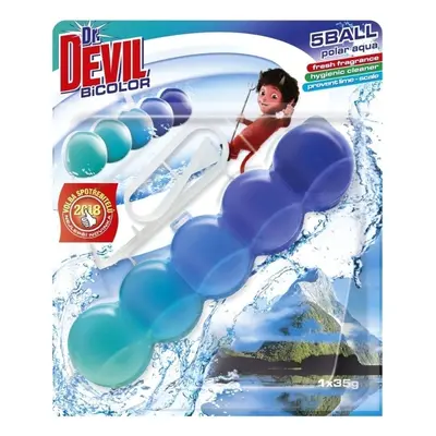 Prostředek čisticí Dr. Devil BiColor, na toalety, závěska, vonný gel, 35 g, Polar Aqua