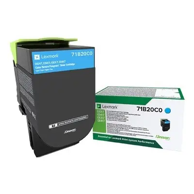 Toner Lexmark 71B20C0 (Azurový) Return - Originál