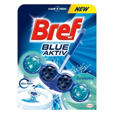 Prostředek čisticí Bref Blue Aktiv, na toalety, závěska, kuličky, 50 g, Eucalyptus