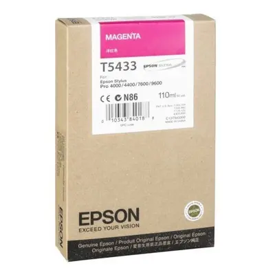 Zásobník Epson T5433 (Purpurový) - Originál