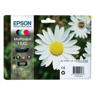 Zásobníky - Multi Pack Epson č.18XL - T1816 (Černé, azurové, purpurové, žluté) - Originál