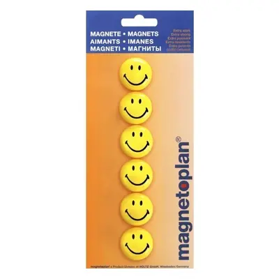 Magnet kulatý Magnetoplan Smile, průměr 30 mm, 6 ks