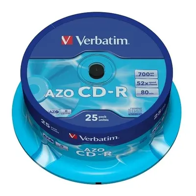 CD-R Verbatim DataLife PLUS, 700 MB, 80 minut, 52x, cake box, 25 ks