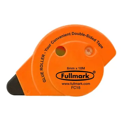 Fullmark Lepicí roller permanent fluorescentní oranžový 6mm x 18m