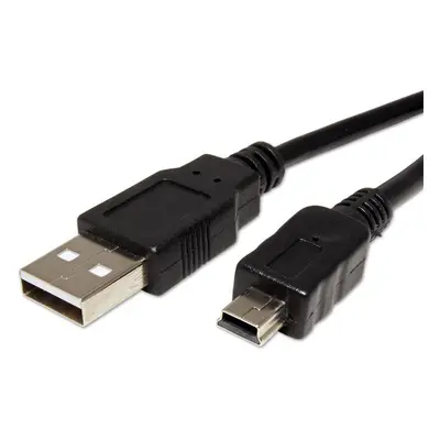 Logo USB kabel (2.0) USB A samec - miniUSB samec 1.8m černý blistr