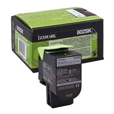 Toner Lexmark 80C2SK0 (Černý) (Return) - Originál