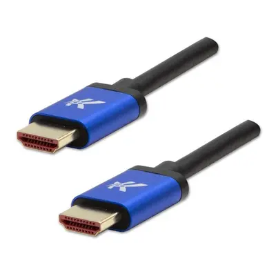 Logo Video kabel HDMI 2.1 - Ultra High Speed HDMI samec - HDMI samec 1m pozlacené konektory, hli