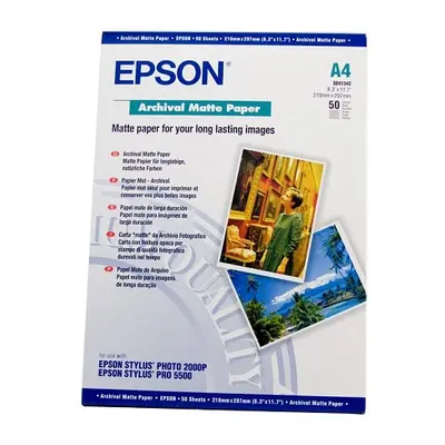 Epson S041342-A4 'Archival Matte'(A4, 50 listů, 192 g/m2)