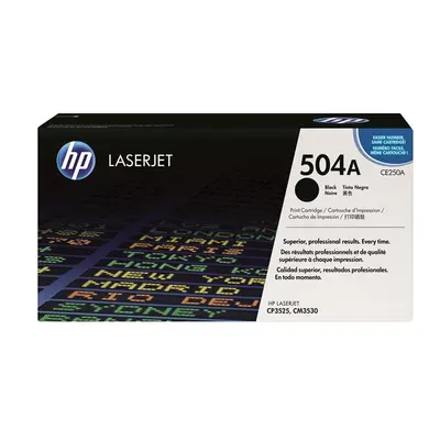 Toner HP č.504A - CE250A (Černý - black) - Originál