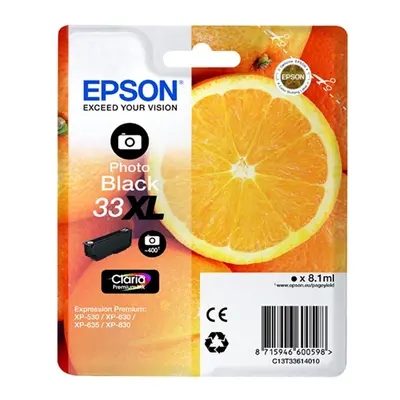 Zásobník Epson č.33XL - T3361 (Černý foto) - Originál