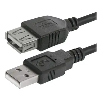 Logo USB prodlužka (2.0) USB A samec - USB A samice 3m černá blistr