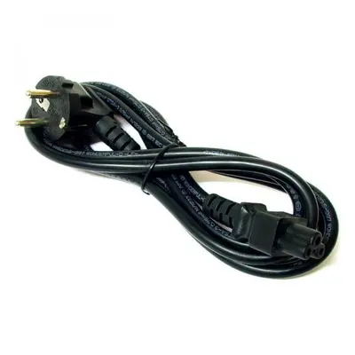 Kabel sítový k notebooku, 230V plug/NTB 3pin F, 2 m, LOGO, koncovka ve