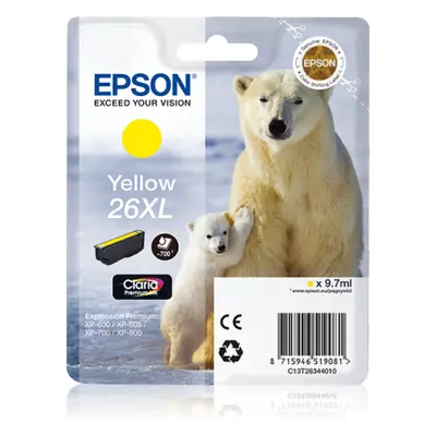 Zásobník Epson č.26XL - T2634 (Žlutý) - Originál