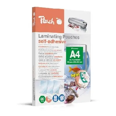 PEACH laminovací folie A4 (303x216mm), 80mic, Selfadhesive, 100ks