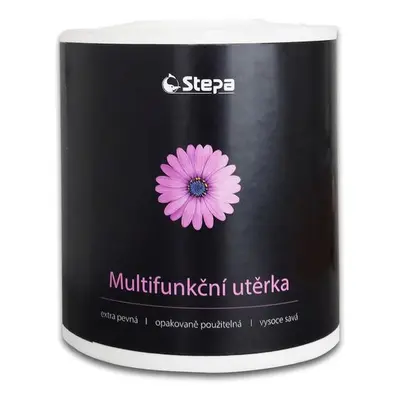 Utěrka multifunkční Stepa, jednovrstvá, 110 útržků, šířka 17 cm, bez dutinky