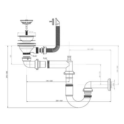 StrongSinks sifon 460373 40 mm