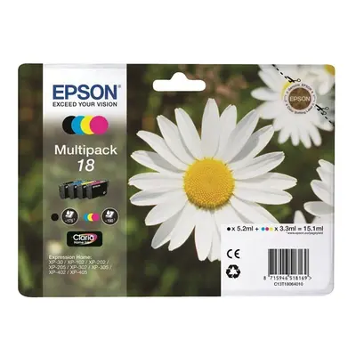 Zásobníky - Multi Pack Epson č.18 - T1806 (Černé, azurové, purpurové, žluté) - Originál