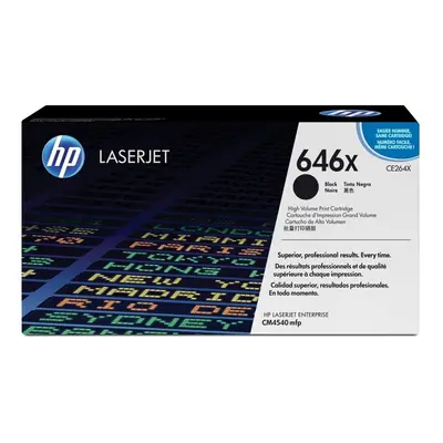 Toner HP č.646X - CE264X (Černý - black) - Originál