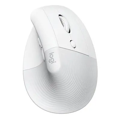 Logitech Myš LIFT, 4000DPI, bluetooth, optická, 6tl., bezdrátová, bílá, 1 ks AA, ergonomická, ve