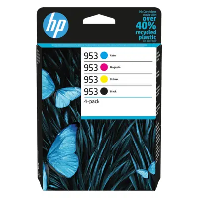 Zásobníky - Multi Pack HP č.953 - 6ZC69A (Černé, azurové, purpurové, žluté) - Originál