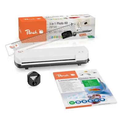 PEACH 4 in1 Laminating Kit PBP300, set laminátor PL707, řezačka PC100-04,mix folií a zařezávač r