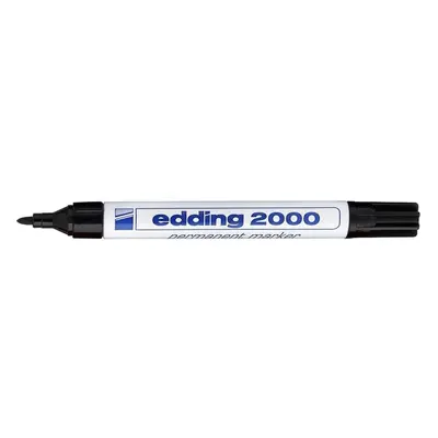 Popisovač průmyslový Edding 2000, kulatý hrot, 1,5-3 mm, černý