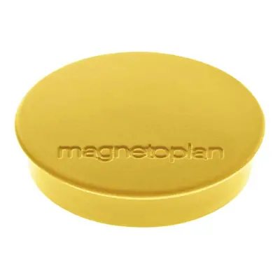 Magnet kulatý Magnetoplan Discofix, průměr 30 mm, žlutý, 10 ks