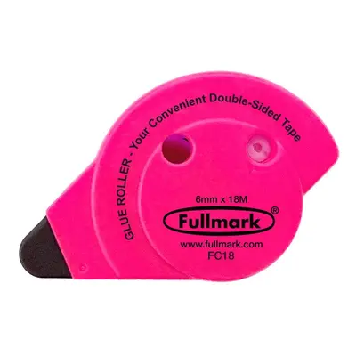 Fullmark Lepicí roller permanent fluorescentní růžový 6mm x 18m