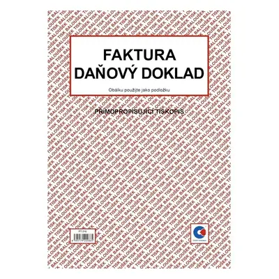 Tiskopis Faktura daňový doklad Baloušek, A4, samopropisovací, 50 listů