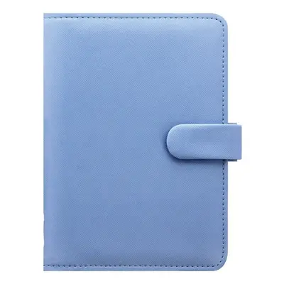 Diář týdenní Filofax Saffiano, 13,5x18,8 cm, koženka, světle modrý