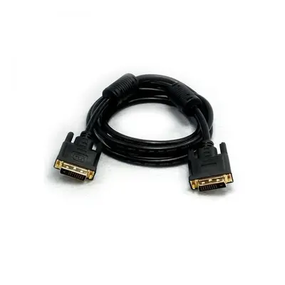 Video kabel Dual link DVI (24+1) samec - DVI (24+1) samec 10m zlacené konektory, stíněný černá