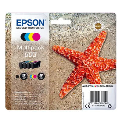 Zásobníky - Multi Pack Epson č.603 - T03U6 (Černé, azurové, purpurové, žluté) - Originál