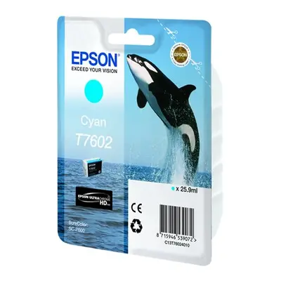 Zásobník Epson T7602 (Azurový) - Originál