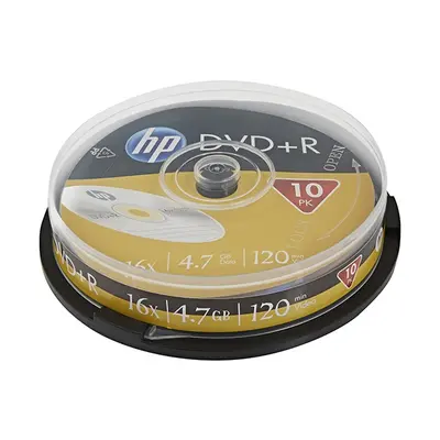 HP DVD-R bez možnosti potisku DME00026-3 4.7GB 16x cake box 10-pack