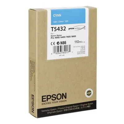 Zásobník Epson T5432 (Azurový) - Originál