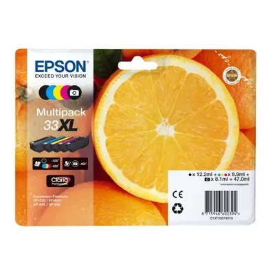 Zásobníky - Multi Pack Epson č.33XL - T3357 (Černé, černé foto, azurové, purpurové, žluté) - Ori