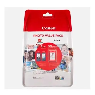 Cartridge - Multi Pack Canon PG-560XL+CL-561XL+Ph (Černá a barevná) 3712C004 - Originál