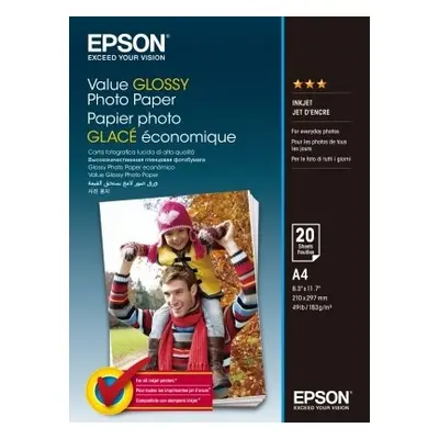 Epson C13S400035 'Value Glossy Photo Paper'(A4, 20 listů, 200 g/m2)