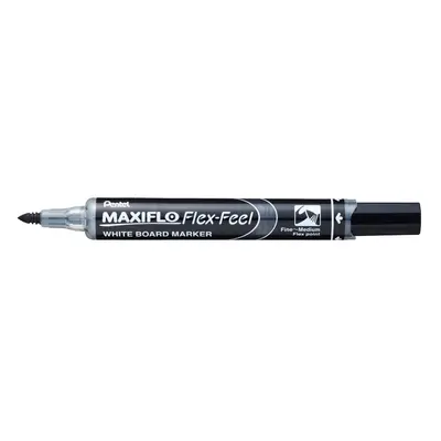 Popisovač na bílé tabule Pentel Maxiflo flex-feel, 2,3-4,5 mm, černý