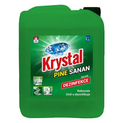 Prostředek čisticí gelový Krystal Pine sanan, dezifikuje a bělí, 5 l