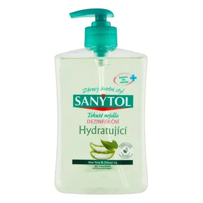 Mýdlo tekuté Sanytol, dezinfekční, hydratační, s pumpičkou, 500 ml, Aloe vera a zelený čaj