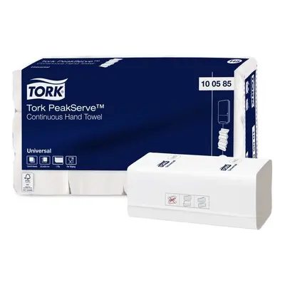 Ručník papírový skládaný Tork PeakServe H5, 1vrstvý, celulóza, 20,1x22,5 cm, bílý, 4920 ks (1005