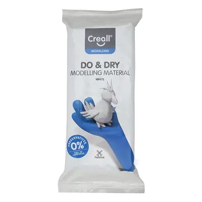 Hmota modelovací Creall Do & Dry, samotvrdnoucí, 1 kg, bílá