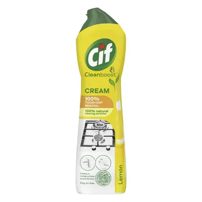 Prostředek čisticí Cif Cream, univerzální, tekutý písek, 500 ml, Lemon