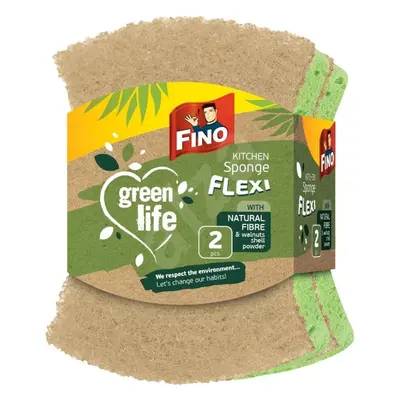 Houbička na nádobí Fino Green life flexi, 2 ks